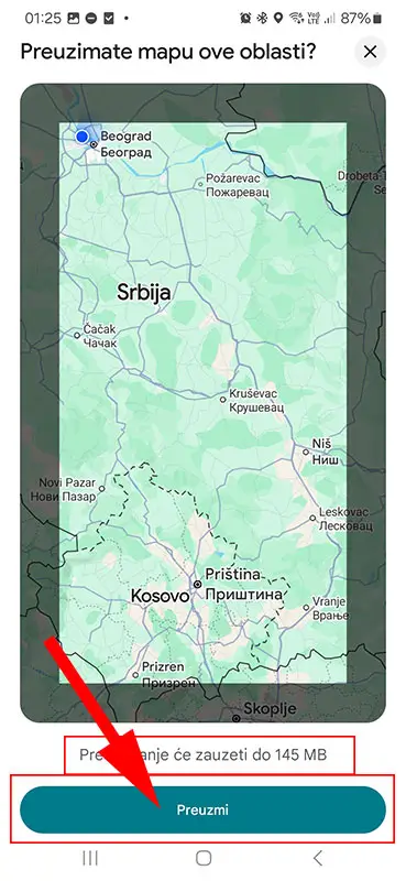 Download mape Beograd Severna Makedonija