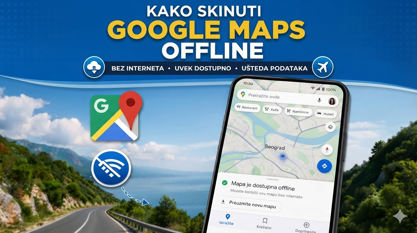 Kako preuzeti offline mapu na Google Maps